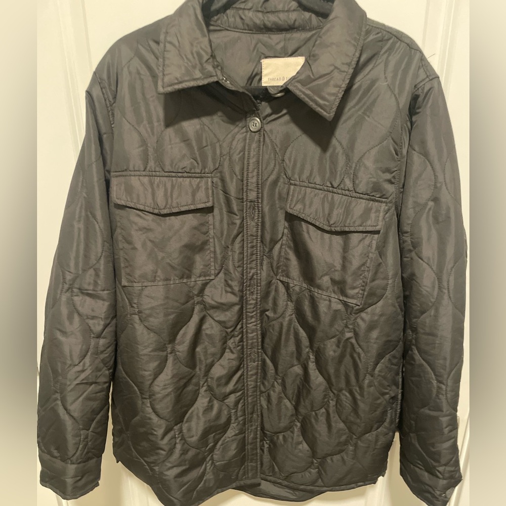 Quilted windbreaker jacket